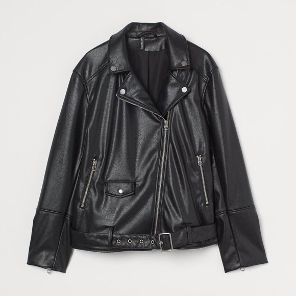H&M Faux Leather Biker Jacket - Picture 4 of 5